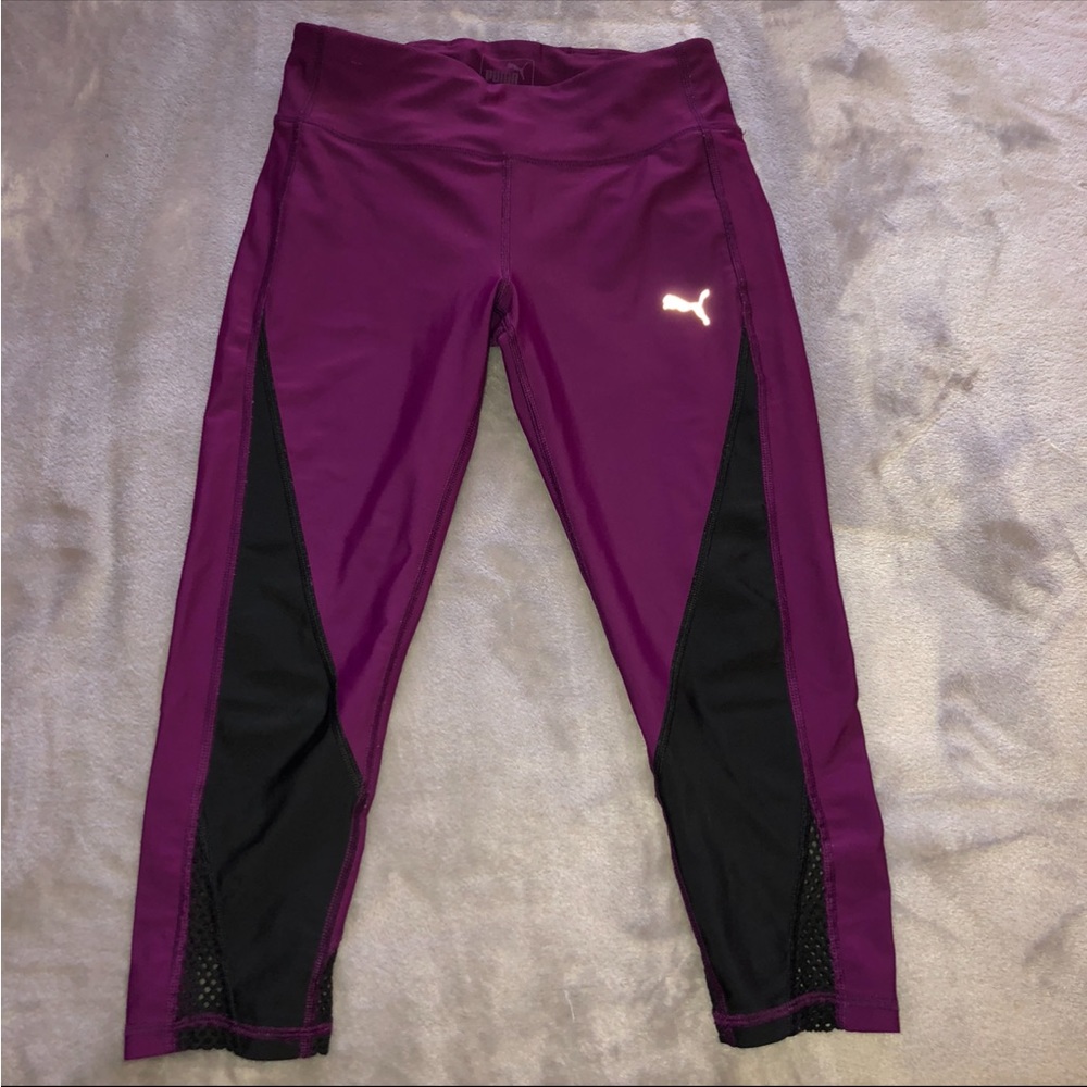 PUMA purple cropped leggings